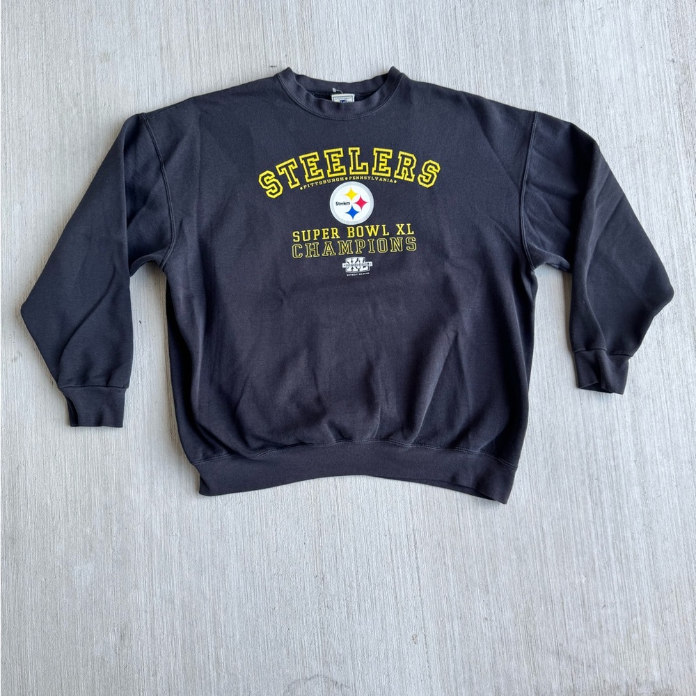 Vintage Lee Heavyweight Pittsburgh Steelers Superbowl Champions 06'‎ Mens XL